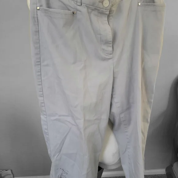 TanJay Women's Gray Ankle Pants - Picture 2 of 7